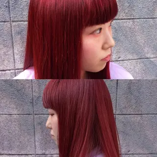 ロング カラー 堀江/心斎橋/西大橋 四ツ橋【Vers】のヘアスタイル