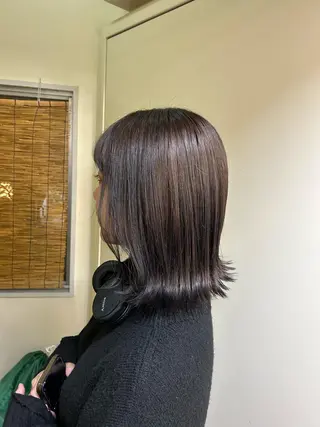 ミディアム カラー ☕️結【suii.】 ボブ/ヘアセット☕️のヘアスタイル