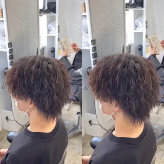 ミディアム メンズパーマ/縮毛 超特化/tomokiのヘアスタイル