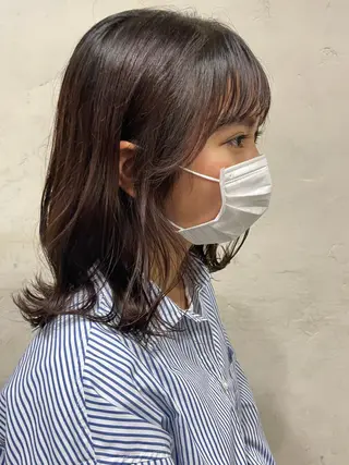 セミロング 高橋 りかのヘアスタイル