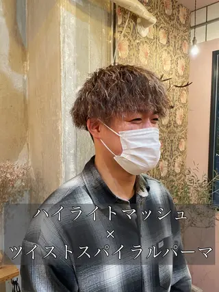 パーマ メンズ エクステ指名No.1 【店長】橘田のヘアスタイル