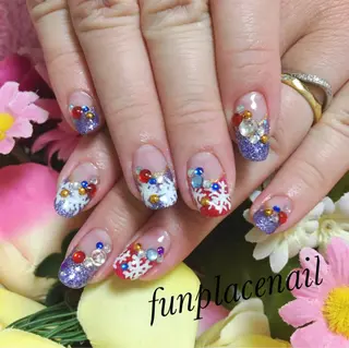 ショート ミディアム セミロング ロング カラー パーマ ヘアアレンジ キッズ ネイル マツエク・マツパ nail salon＆school felice所属・フェリーチェ瑞江店 新山のネイルデザイン