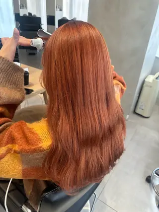 ロング カラー ヘアアレンジ 垢抜け韓国風ヘア カラーMIKUのヘアスタイル