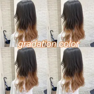セミロング カラー 横浜🍒カット エクステ/RIEのヘアスタイル