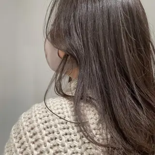 セミロング カラー miyu ハイトーン/レイヤーのヘアスタイル