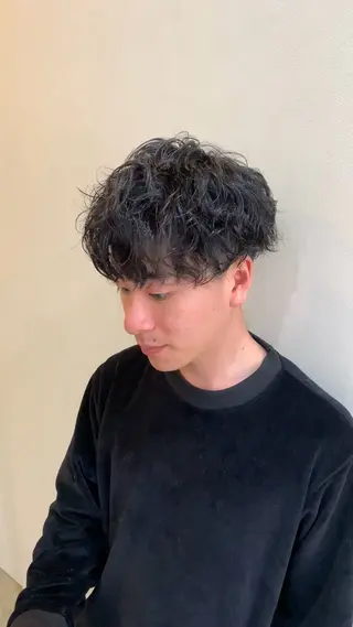 ショート パーマ メンズ クセを最大限に活かす メンズパーマ奈良大祐のヘアスタイル