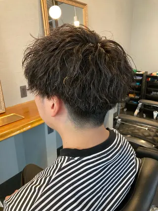 ショート パーマ メンズ メンズ/ケアパーマ /hayashiのヘアスタイル