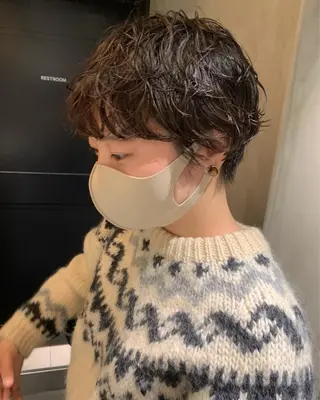 ショート パーマ アンニュイヘア🪽 ayumiのヘアスタイル