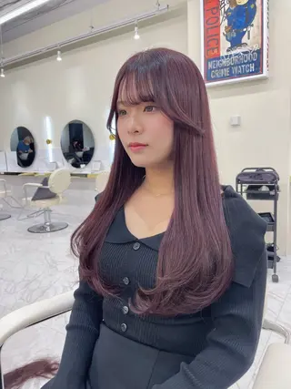 ロング カラー ヘアアレンジ 髪質改善支持率 NO.1🫧松野力也のヘアスタイル