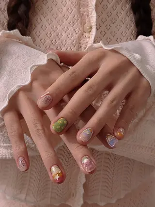 ネイル 3dパーツ/流行り 👧shushu❤️のネイルデザイン