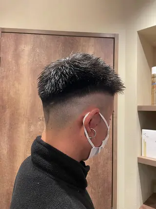 ショート メンズ 山口里莉 /パーマモデル募集のヘアスタイル