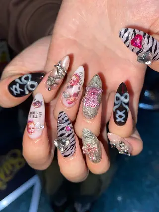 ネイル 福の爪 🍒福山千晴のネイルデザイン