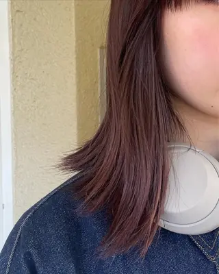 ミディアム カラー mei|顔まわり ×透明感カラーのヘアスタイル