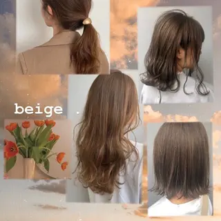 ミディアム カラー パーマ ヘアアレンジ メンズ キッズ ネイル マツエク・マツパ Rene'所属・当日予約⭕️ yuriのヘアスタイル