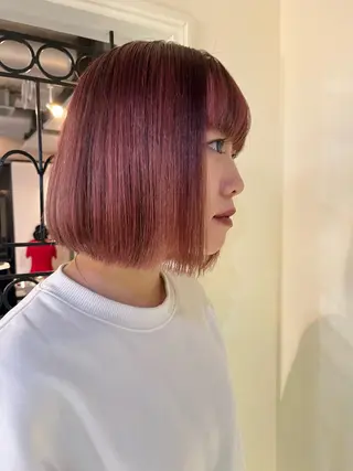 ミディアム イシイ モエカのヘアスタイル
