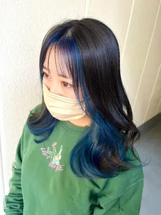 ロング カラー 池田 真衣のヘアスタイル