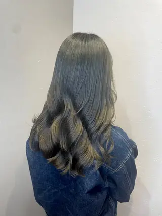 ミディアム eim hair rink 長津田店所属・🫧透明感カラー 🫧しほのヘアスタイル