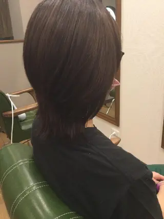 ミディアム 【gene 高円寺】 成沢　仁臣のヘアスタイル