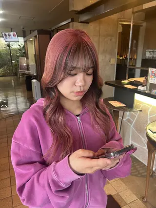 ロング カラー 只野 真衣のヘアスタイル