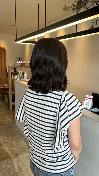 ミディアム 坂下 かのんのヘアスタイル