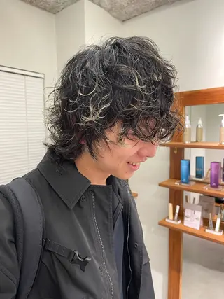 パーマ メンズ 蜂須賀🐝縮毛矯正 ストレートパーマのヘアスタイル