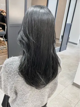 セミロング neaf六本木所属・韓国風レイヤー ショート/犬塚 優介のヘアスタイル