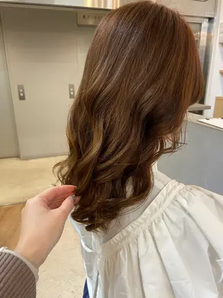 セミロング カラー 👑 Saho👑のヘアスタイル