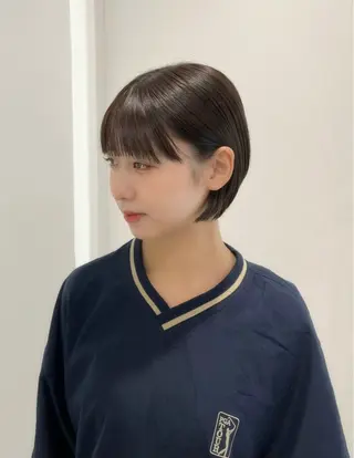 ショート 縮毛矯正/ハイトーン /パーマ/前原汐🎐のヘアスタイル