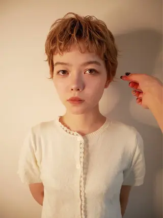 ショート カラー 森田遥奈/透明感カラ ー/似合わせカットのヘアスタイル