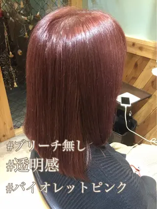 ミディアム カラー CORE blanc所属・COREblanc ゆきの／表参道 原宿のヘアスタイル