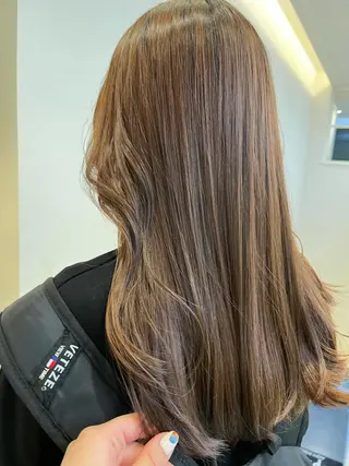 ロング コテ巻き風パーマ🫧 麻尋のヘアスタイル