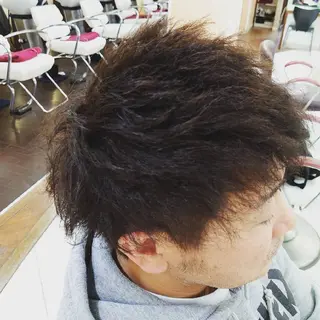 ショート パーマ メンズ 🐺一ノ瀬 凌 / デザインウルフ🐺のヘアスタイル