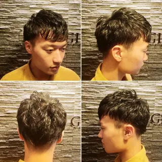 ショート パーマ BroTokyo 有楽町アシスタントのヘアスタイル