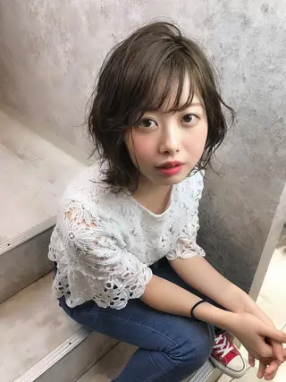 ショート カラー uru"所属・uru" すずきさゆりのヘアスタイル