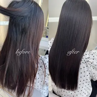 セミロング 髪質改善 /艶カラー　怜央のヘアスタイル
