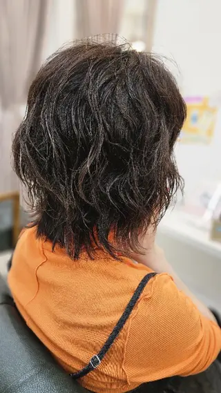 パーマ 林慶吾/ショートボブ /デザインカラーのヘアスタイル