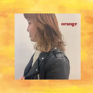 ミディアム カラー apish 夏琳のヘアスタイル