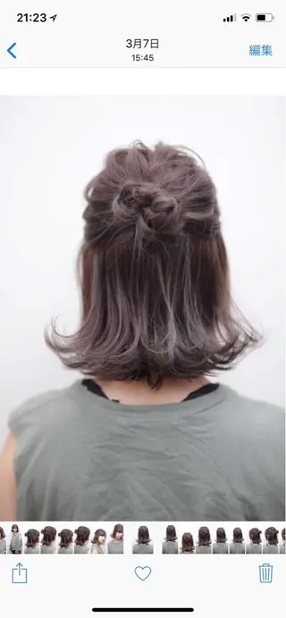 ショート カラー Attrait .のヘアスタイル