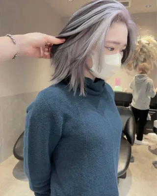 ミディアム カラー ブロンド/ベージュ系 /🪽そうま🪽のヘアスタイル