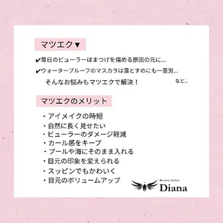 マツエク・マツパ ディアナ 水戸元吉田店　小林のマツエク・マツパデザイン