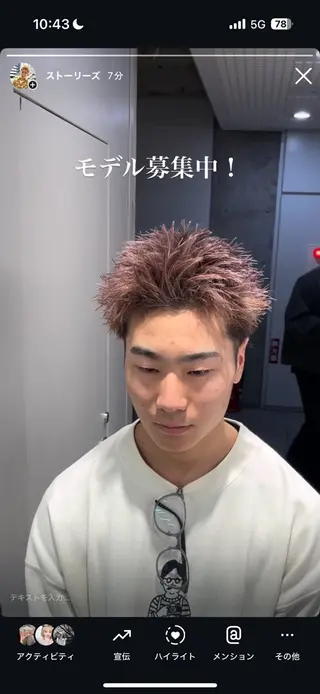 ショート メンズ特化⚡️パーマ テッタのヘアスタイル
