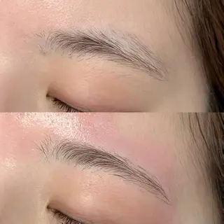 アイブロウ Gluck所属・ユリ|韓国風|束感| まつパ|まつエク|眉のマツエク・マツパデザイン