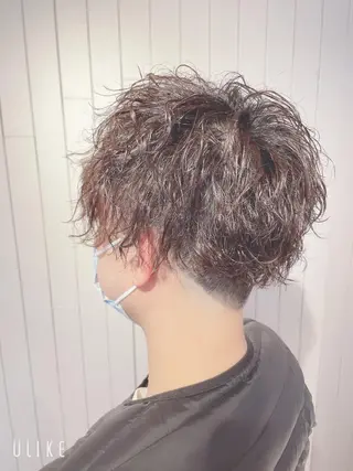 ショート パーマ メンズ ❣️モードケイズ塚口 和田一将のヘアスタイル