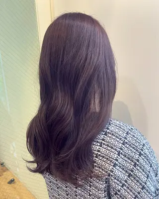 セミロング 暖色カラー/似合わせ カット/名古屋/辻のヘアスタイル