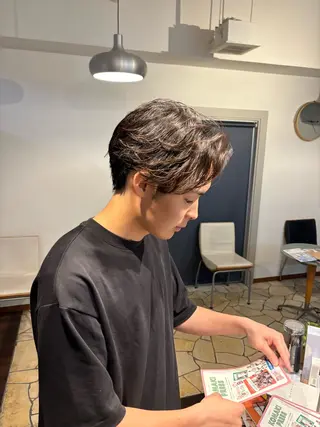 パーマ メンズ 大西 里奈のヘアスタイル