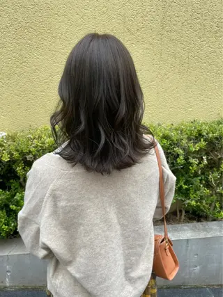セミロング 似合わせスタイル 足立のヘアスタイル