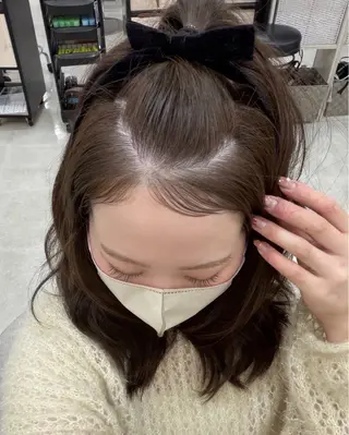 セミロング 中村 帆花のヘアスタイル