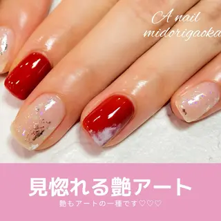 ショート ネイル 大人可愛い高技術ネイ ル♡美爪A nailのネイルデザイン