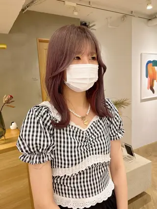 ロング カラー レイヤーカット ✨️奥田良太✨️のヘアスタイル