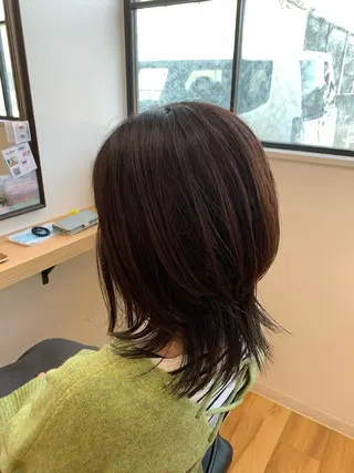 ミディアム カラー 村田 淳のヘアスタイル